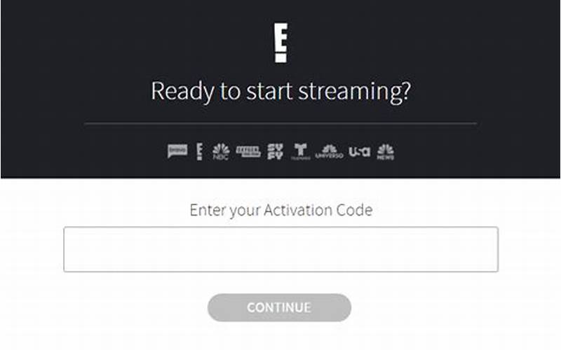 Eonline Com Link Activation Code Activation Button