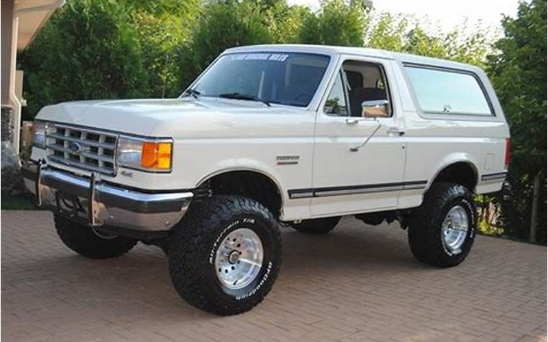 Exterior Of The 1988 Ford Bronco