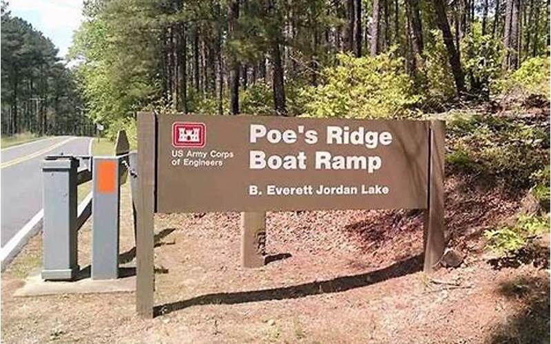 Facilities Of Poe'S Ridge Boat Ramp