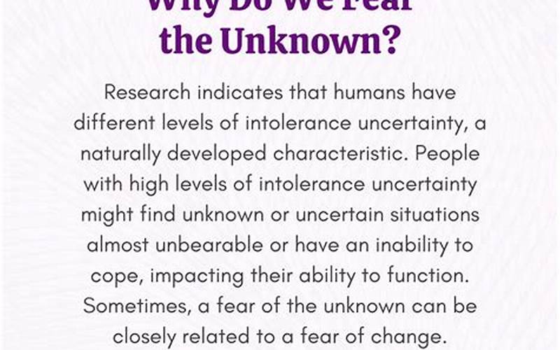 Fear Of The Unknown And Supernatural
