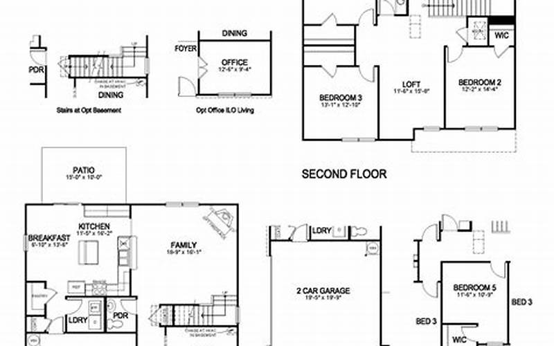 Features And Amenities Of D R Horton Penwell Floor Plan