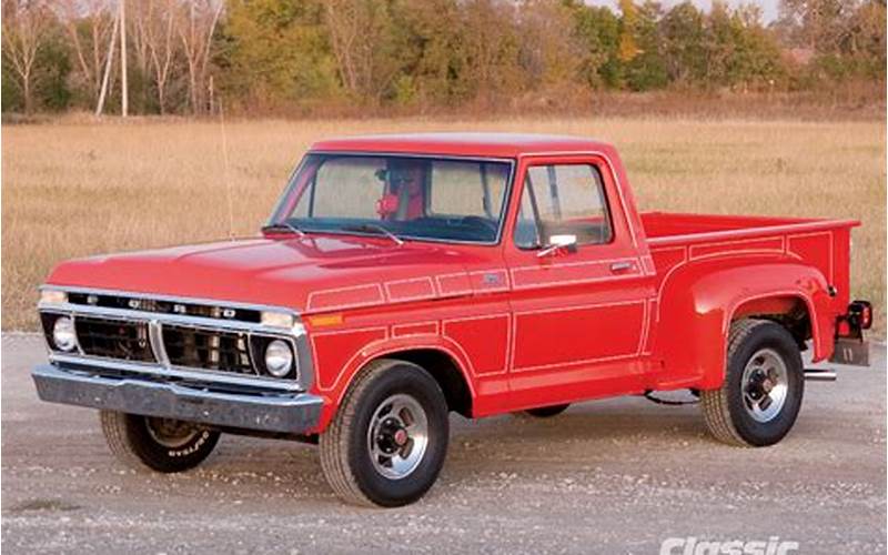 Features Of 1977 Ford F100