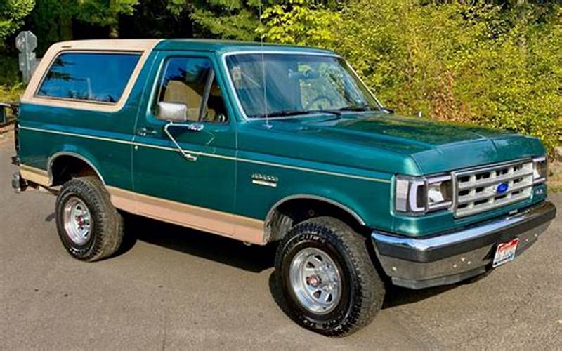 Features Of 1988 Ford Bronco Eddie Bauer Edition