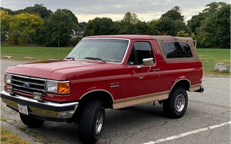 Features Of 1989 Bronco Ford