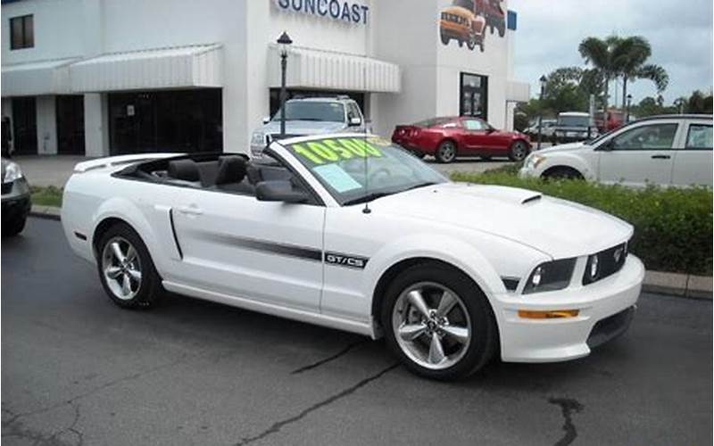 Features Of 2007 Ford Mustang Gt California Special Convertible