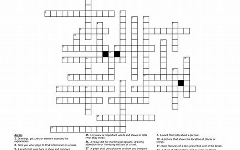 Features Of Crossword Puzzle