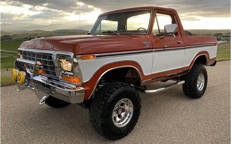 Features Of Ford Bronco 1978 Ranger