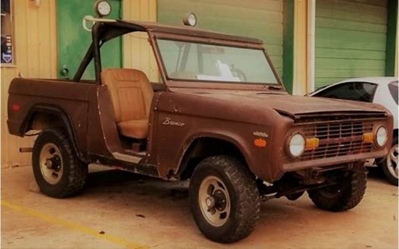 Features Of The 1971 Ford Bronco Half Cab