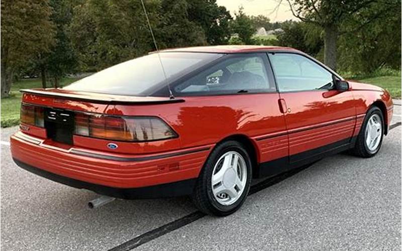 Features Of The 1989 Ford Probe Gt Turbo
