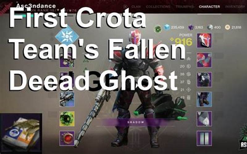 First Crota Team’s Fallen