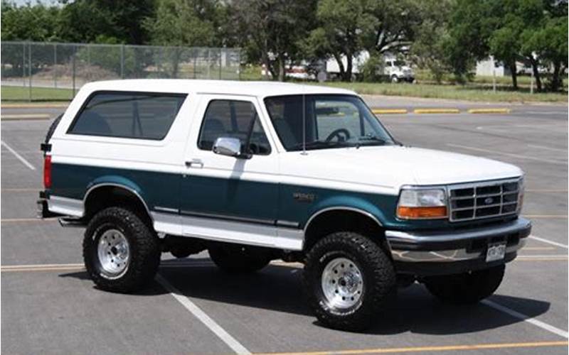 Ford Bronco 1996 Restoration