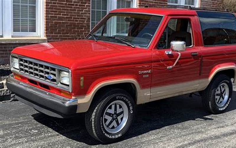 Ford Bronco 2 1987 Benefits