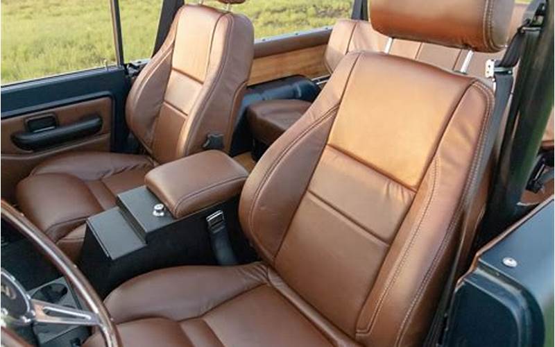 Ford Bronco Leather Seats