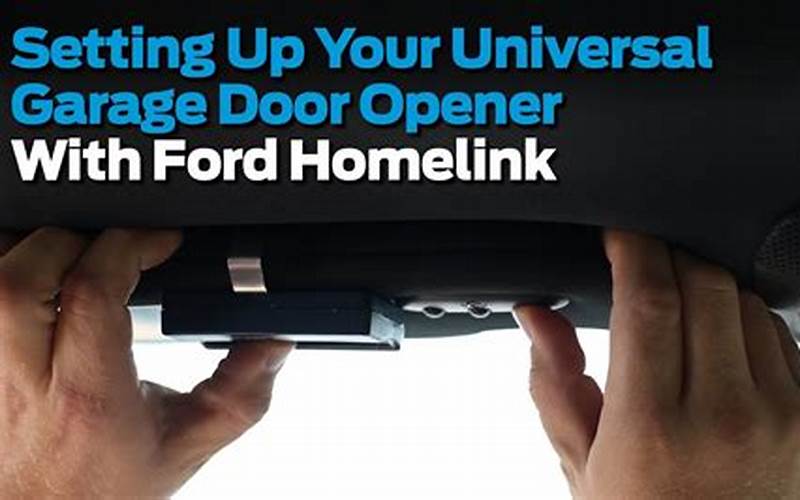 Ford F150 Garage Door Opener: A Comprehensive Guide