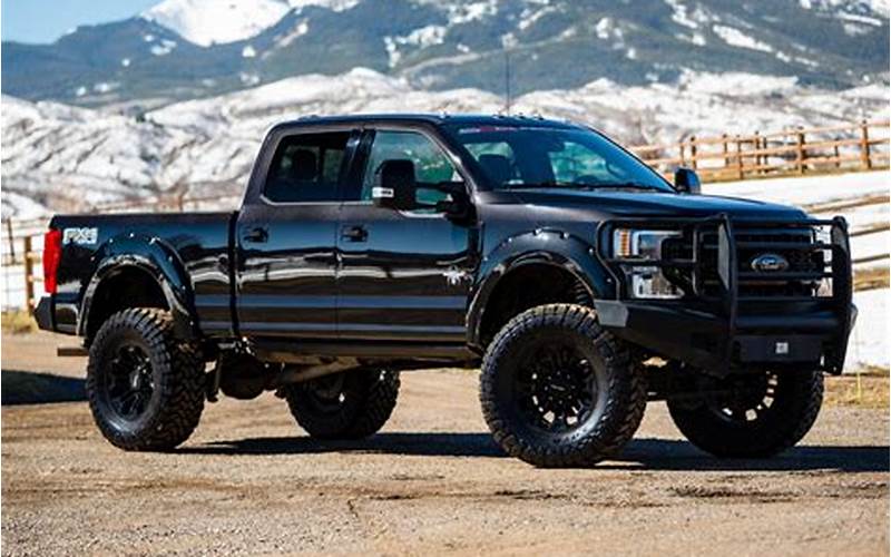 Ford F250 Black Widow Edition Front View