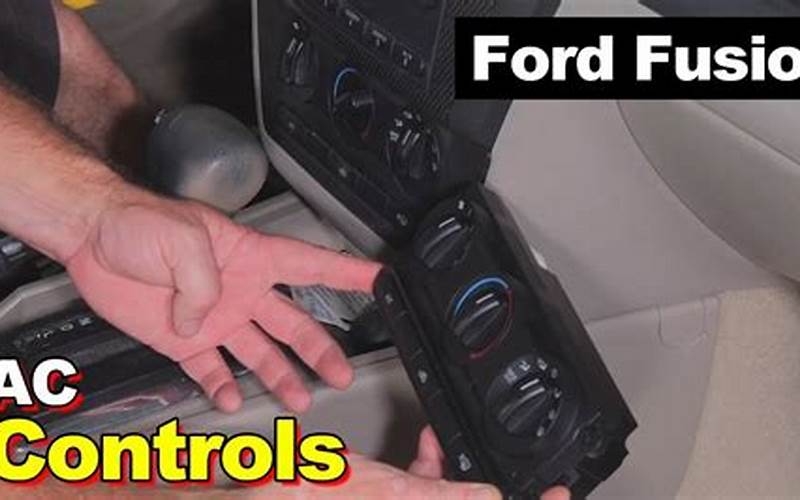 Ford Fusion 2009 Ac Switch