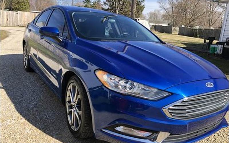 Ford Fusion Blue Awd