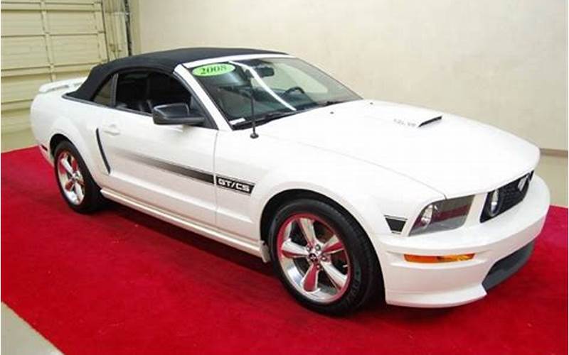 Ford Mustang Gt/Cs Convertible Performance