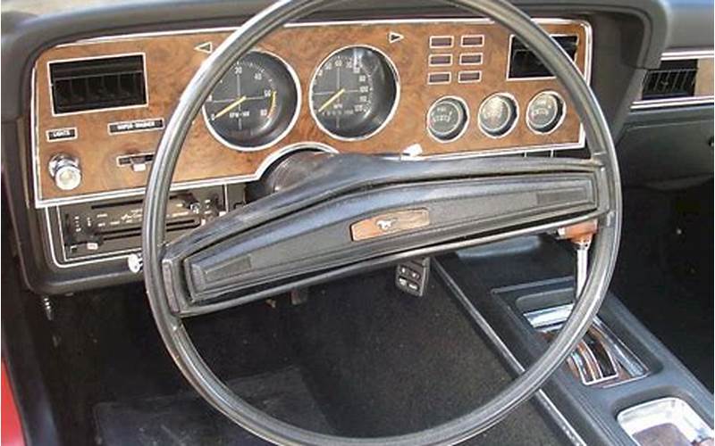 Ford Mustang Ii Mach 1 Interior