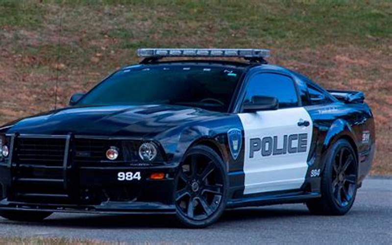 Ford Mustang Police Car Front