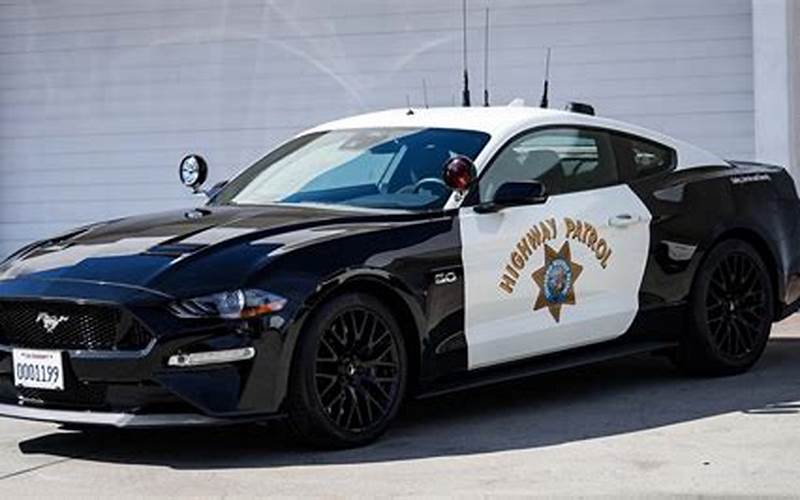Ford Mustang Police Car Rear