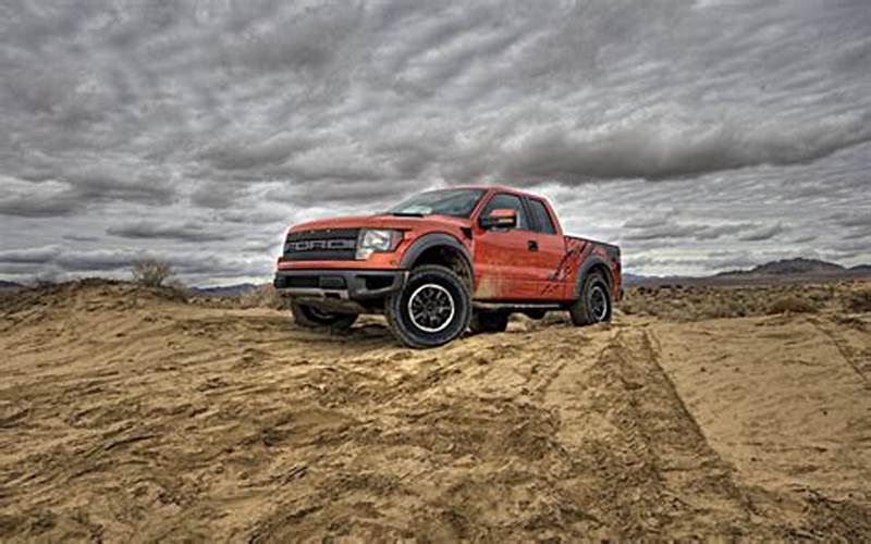 Ford Raptor Truck On A Dirt Road