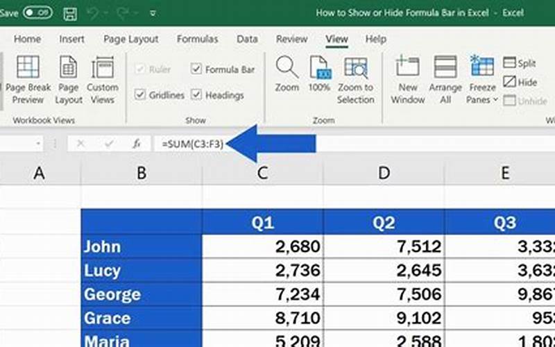 Formula Bar