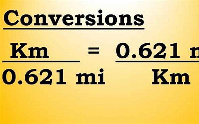 Formula Of Km To Mph