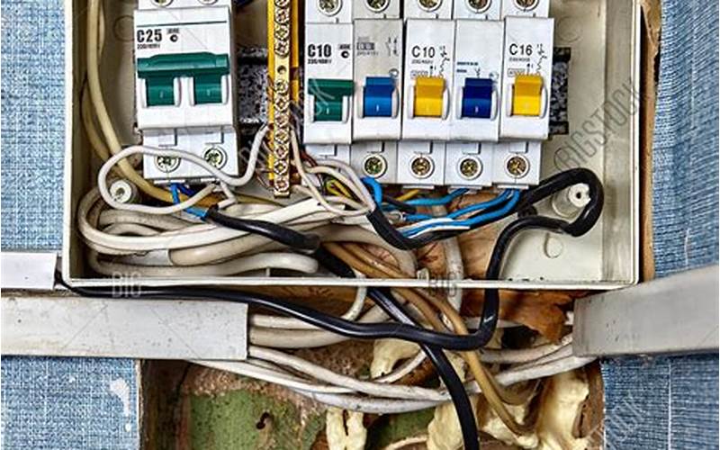 Fuse Box With Burned Fuses