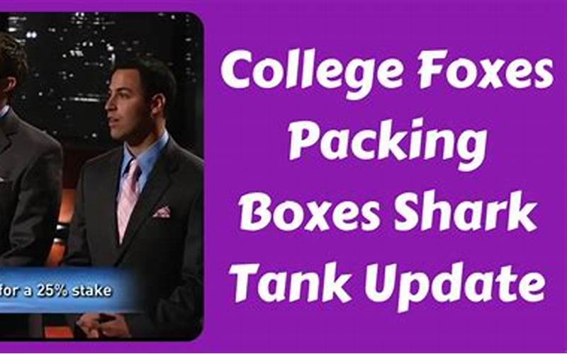 Future Of Colleges Foxes Packing Boxes