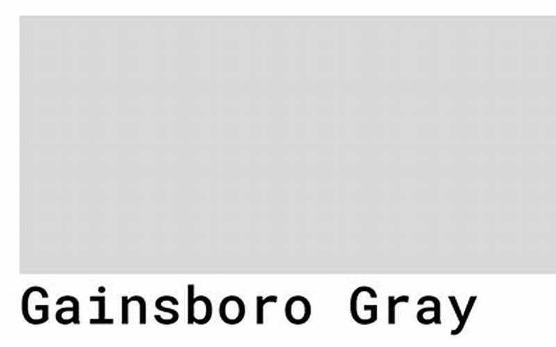 Gainsboro-Gray Color