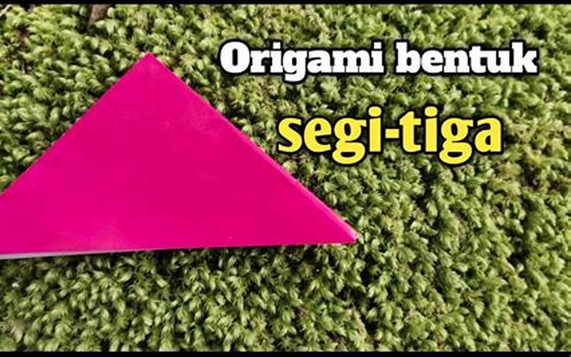 Gambar Segitiga Origami