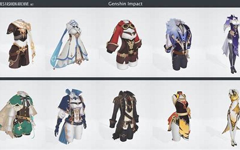 Games Fashion Archive Genshin