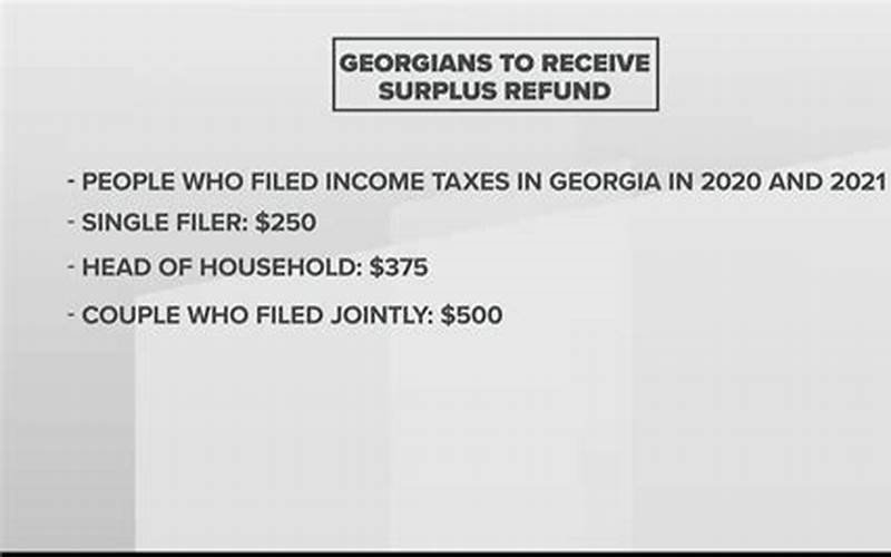 Georgia Surplus Refund Update: Important Discussions