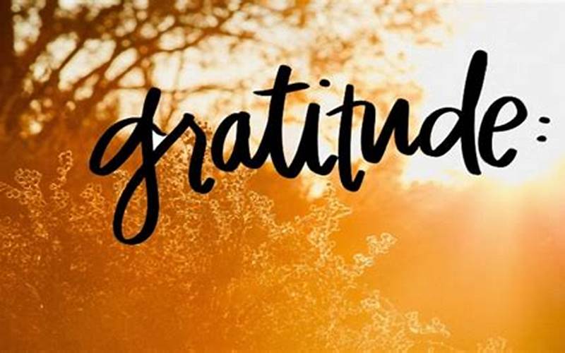 Gratitude