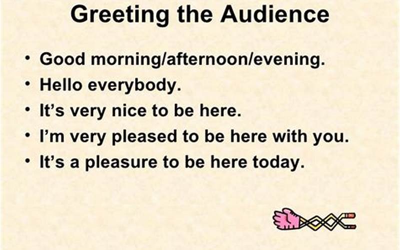 Greet The Audience: Hello, Great Mom!