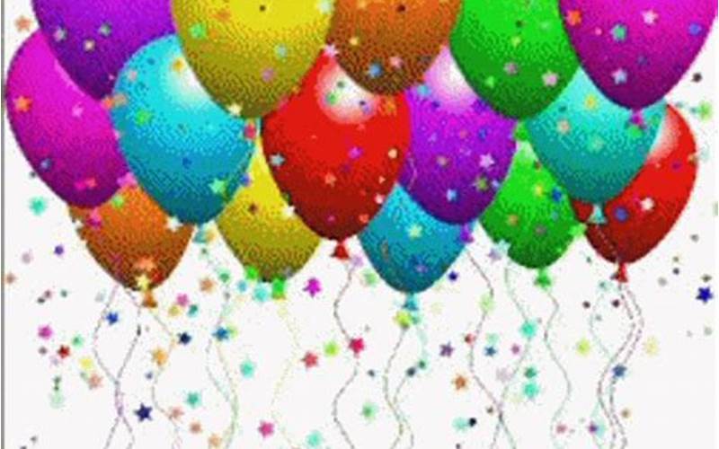 Happy Birthday Martha Balloons Gif