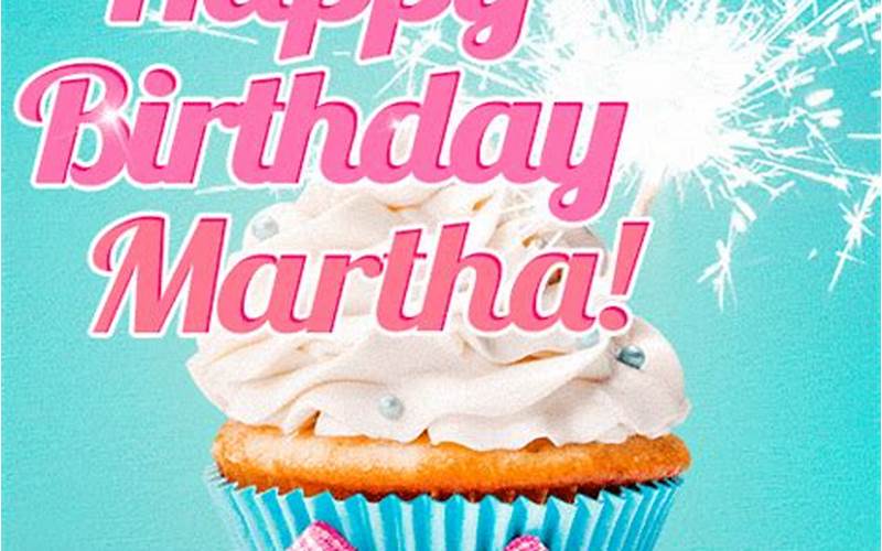 Happy Birthday Martha Cupcake Gif