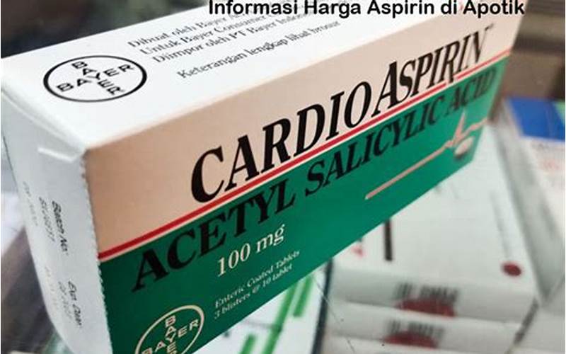 Harga Aspirin Untuk Jerawat Di Apotik