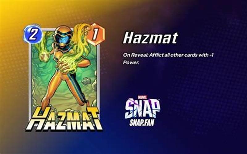 Hazmat Deck Marvel Snap: Understanding What It Means