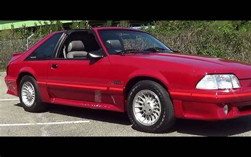 History Of 1987 Ford Mustang Gt T Top