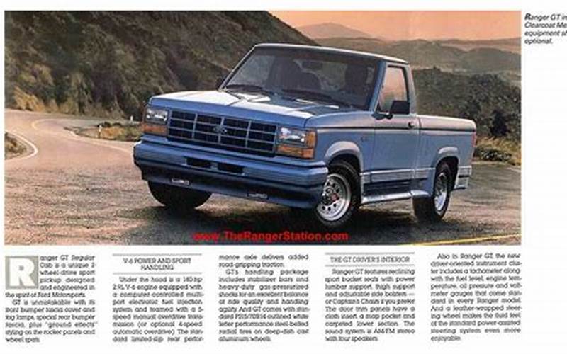 History Of Ford Ranger Gt