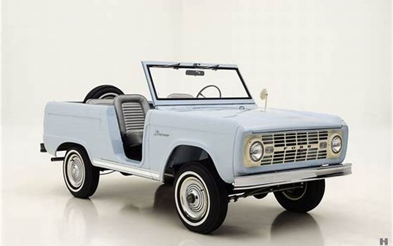 History Of The 1966 Ford Bronco
