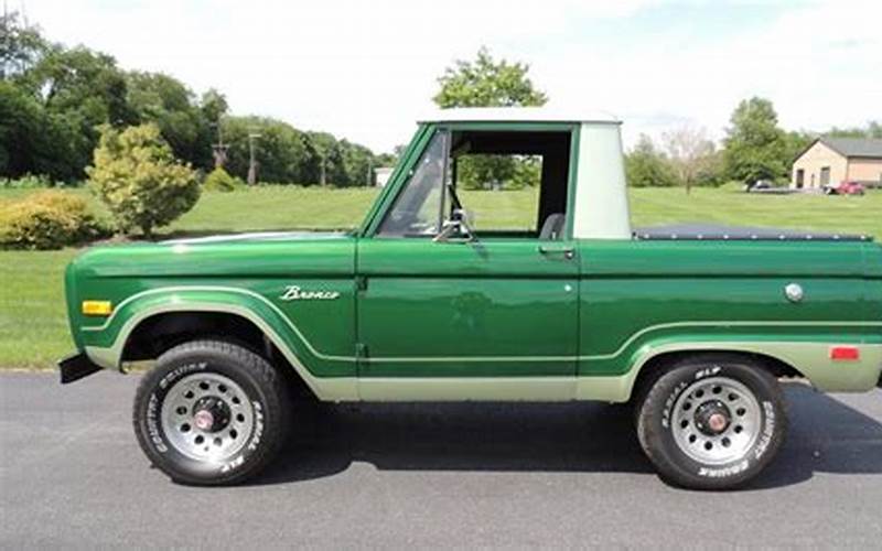 History Of The 1971 Ford Bronco Half Cab