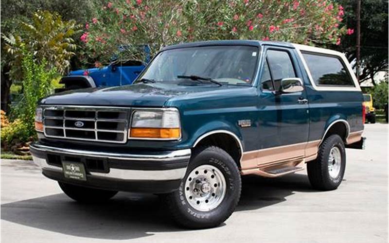 History Of The 1995 Ford Bronco