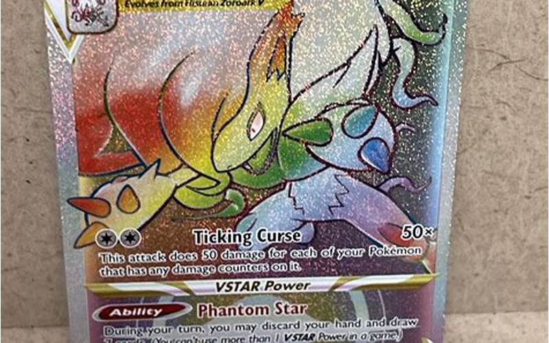 Hisuian Zoroark Vstar Rainbow Pokemon Image