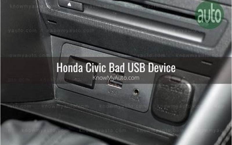 Honda Civic Usb Port Failure