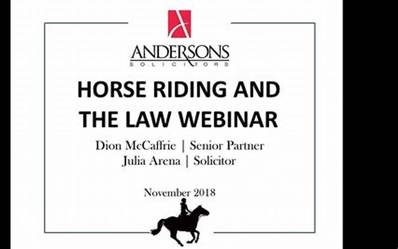 Horse Riding Law