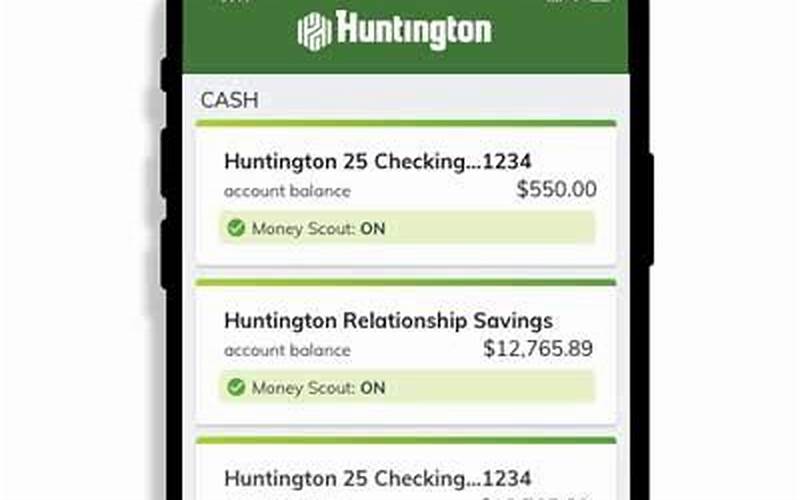 Huntington Bank Savings Account