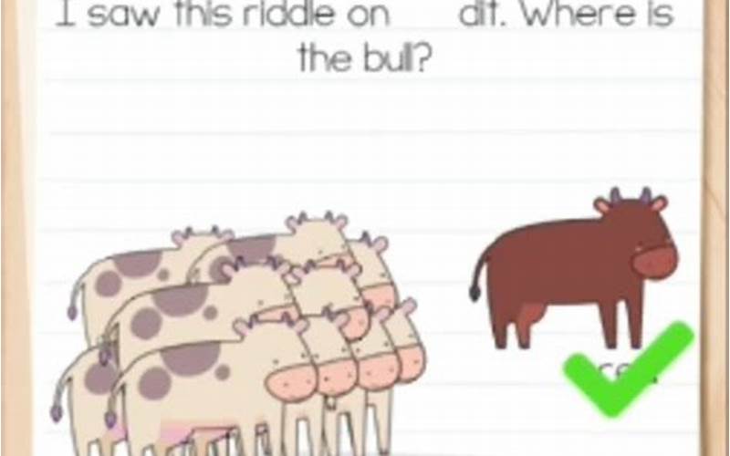 I Saw This Riddle on Reddit: Where Is the Bull?